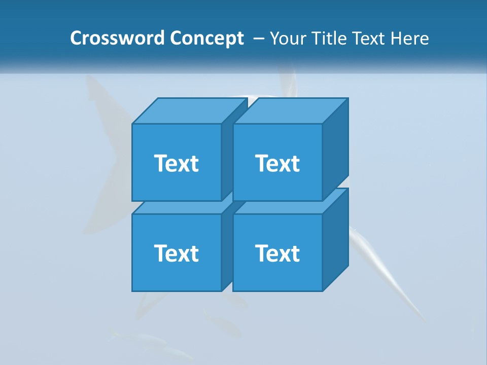 A Great White Shark Swimming In The Ocean PowerPoint Template