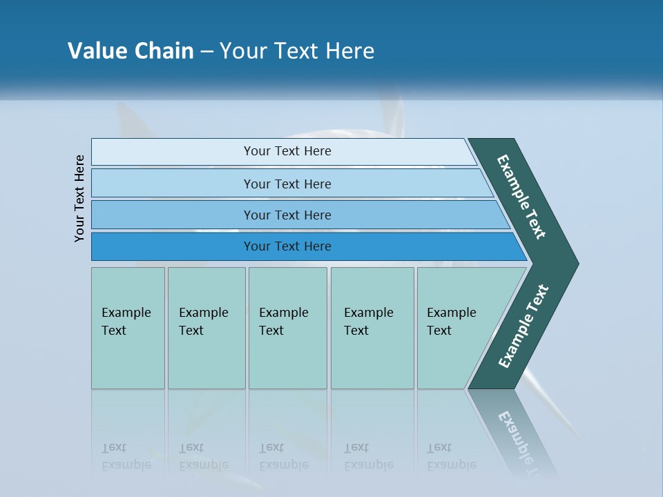 A Great White Shark Swimming In The Ocean PowerPoint Template