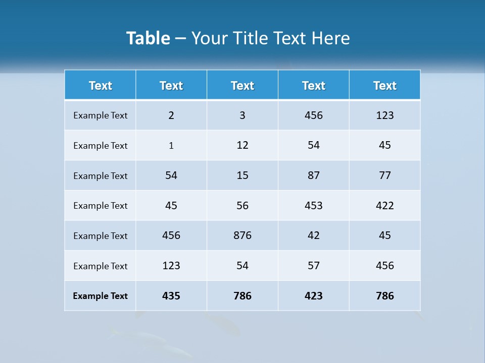 A Great White Shark Swimming In The Ocean PowerPoint Template