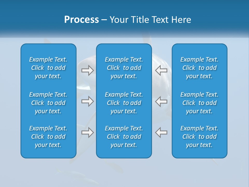 A Great White Shark Swimming In The Ocean PowerPoint Template