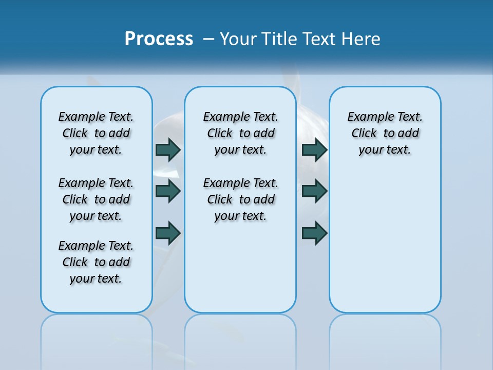 A Great White Shark Swimming In The Ocean PowerPoint Template