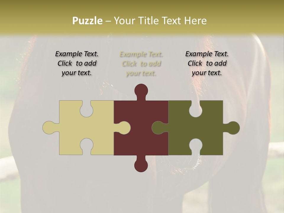 A Brown Horse Standing Next To A Wooden Fence PowerPoint Template