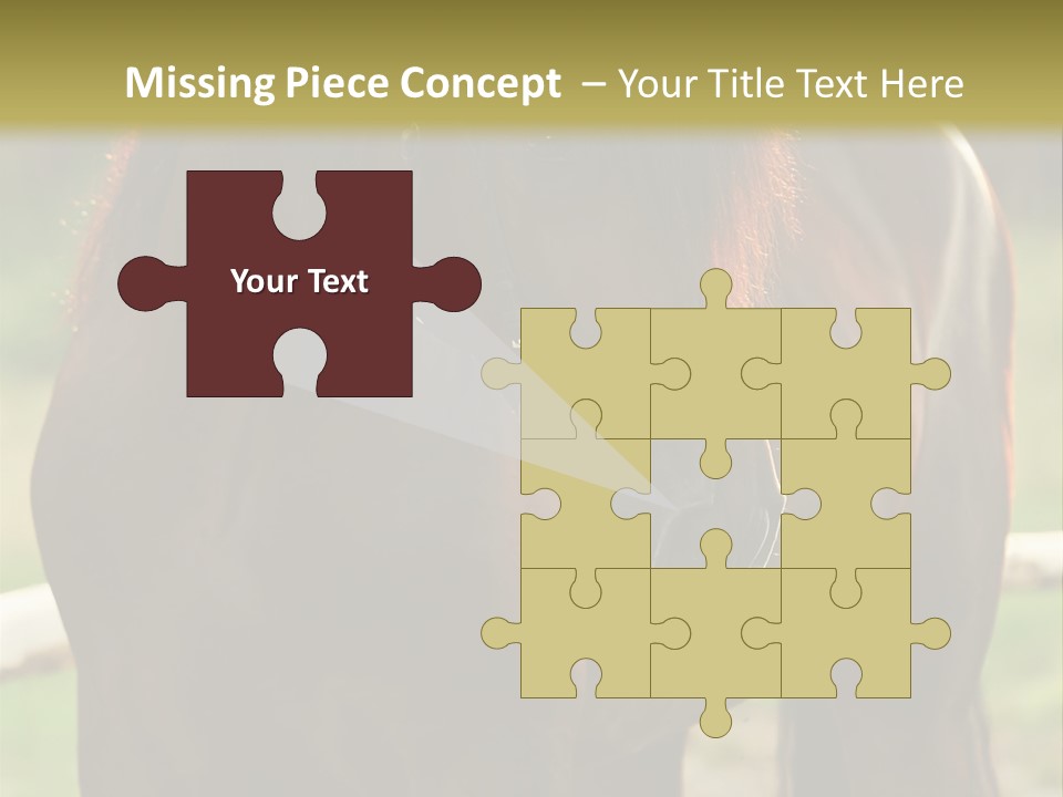 A Brown Horse Standing Next To A Wooden Fence PowerPoint Template