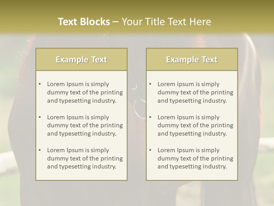 A Brown Horse Standing Next To A Wooden Fence PowerPoint Template