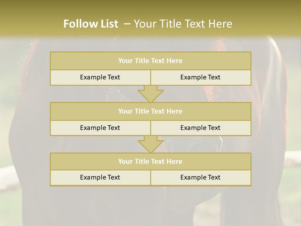 A Brown Horse Standing Next To A Wooden Fence PowerPoint Template