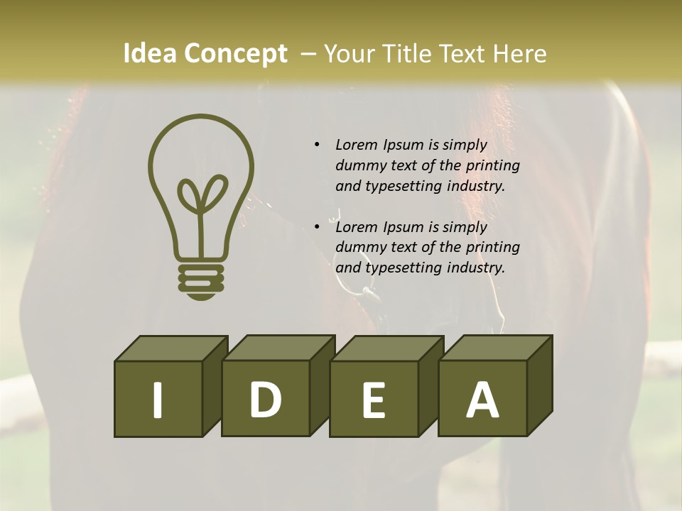 A Brown Horse Standing Next To A Wooden Fence PowerPoint Template