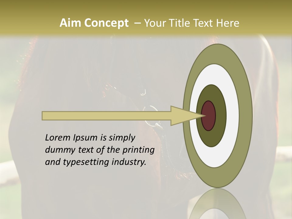 A Brown Horse Standing Next To A Wooden Fence PowerPoint Template