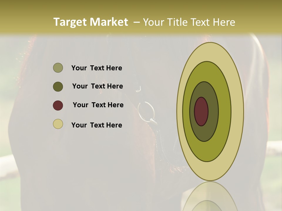 A Brown Horse Standing Next To A Wooden Fence PowerPoint Template