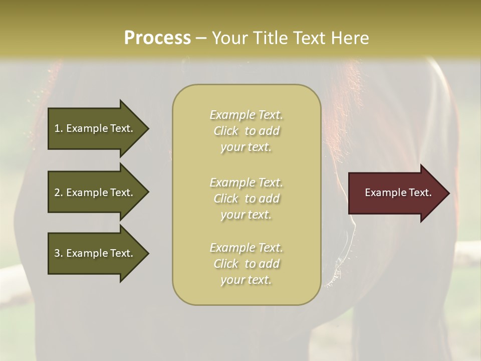 A Brown Horse Standing Next To A Wooden Fence PowerPoint Template