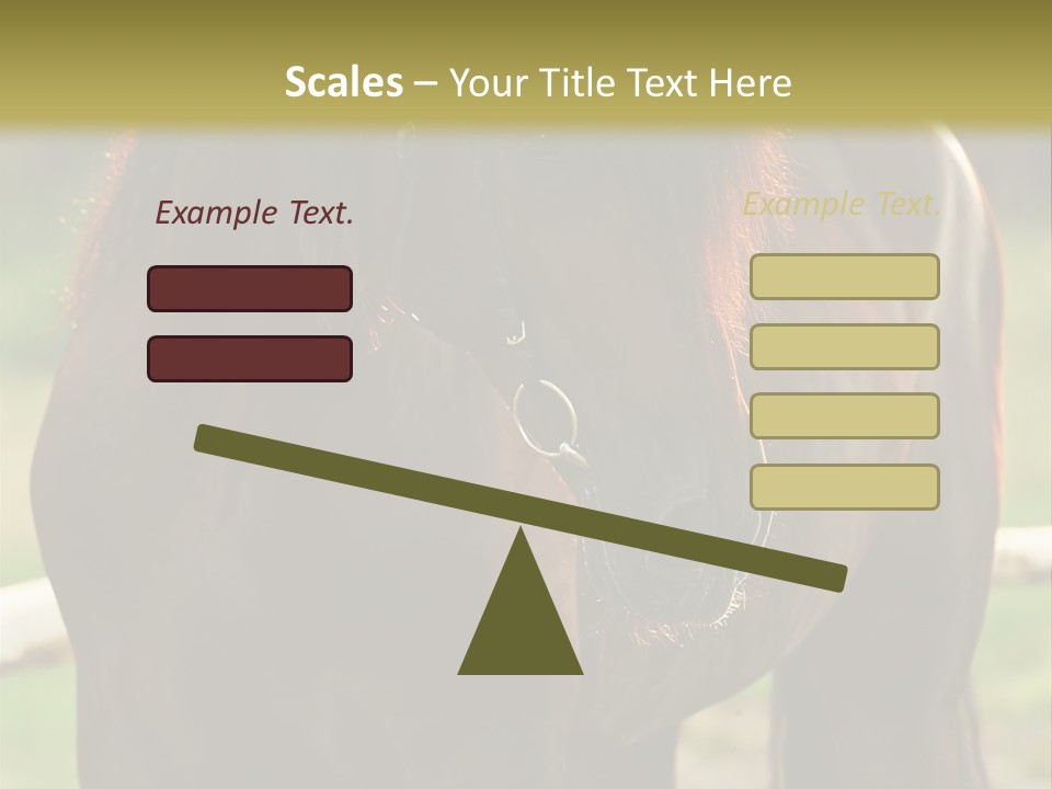 A Brown Horse Standing Next To A Wooden Fence PowerPoint Template