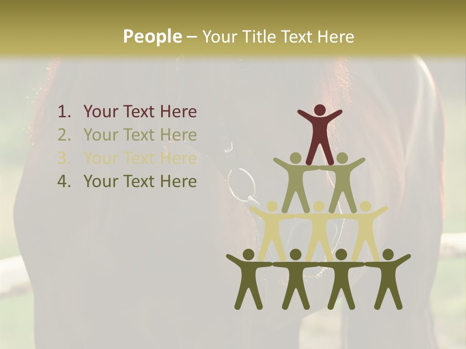 A Brown Horse Standing Next To A Wooden Fence PowerPoint Template