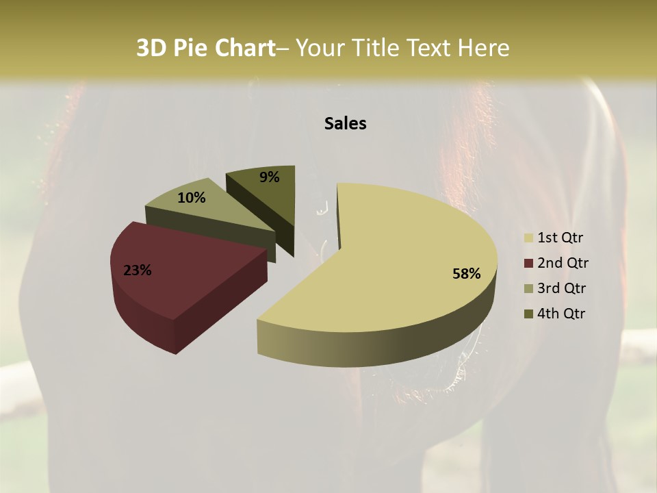 A Brown Horse Standing Next To A Wooden Fence PowerPoint Template