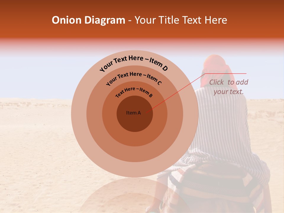 A Group Of People Riding Camels In The Desert PowerPoint Template