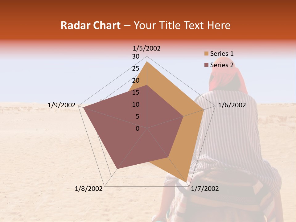A Group Of People Riding Camels In The Desert PowerPoint Template
