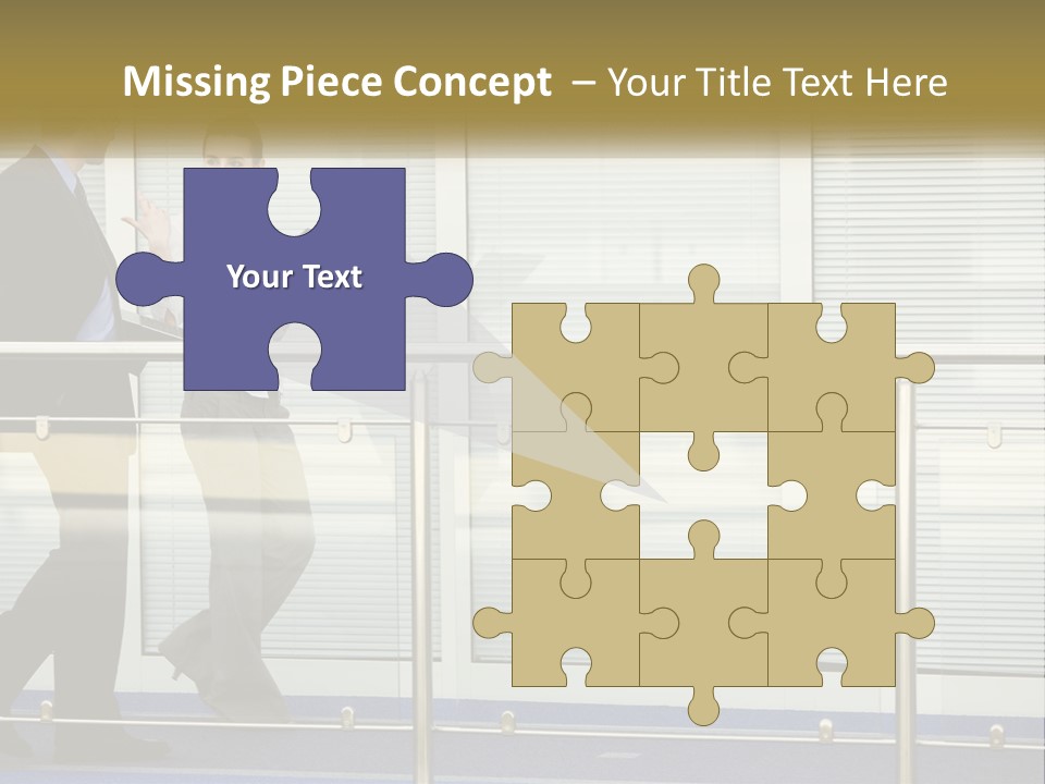 A Man And A Woman Walking Down A Bridge PowerPoint Template