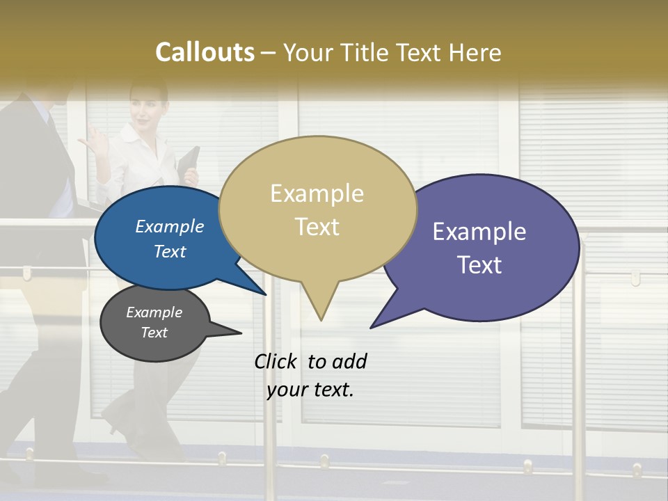 A Man And A Woman Walking Down A Bridge PowerPoint Template