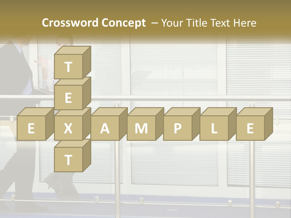 A Man And A Woman Walking Down A Bridge PowerPoint Template