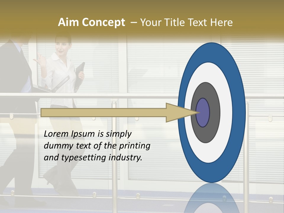 A Man And A Woman Walking Down A Bridge PowerPoint Template