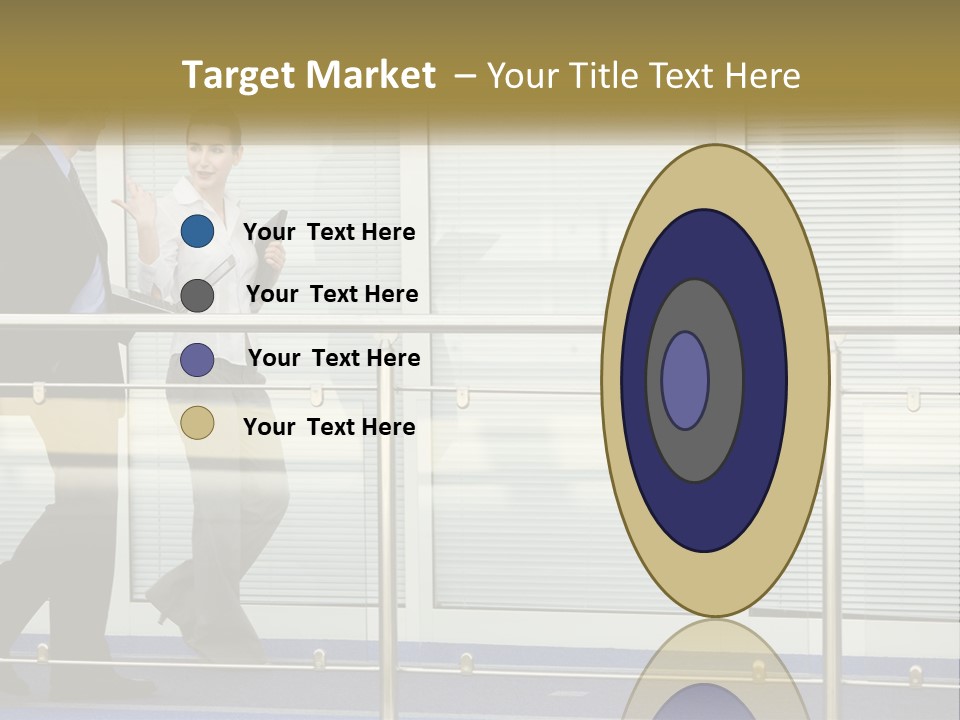 A Man And A Woman Walking Down A Bridge PowerPoint Template