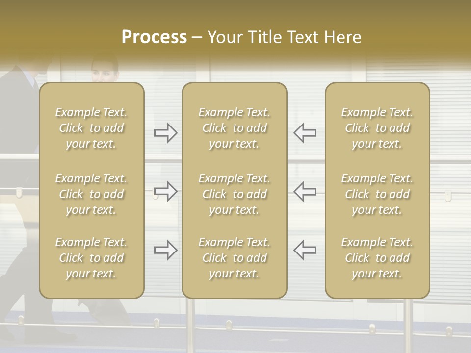 A Man And A Woman Walking Down A Bridge PowerPoint Template