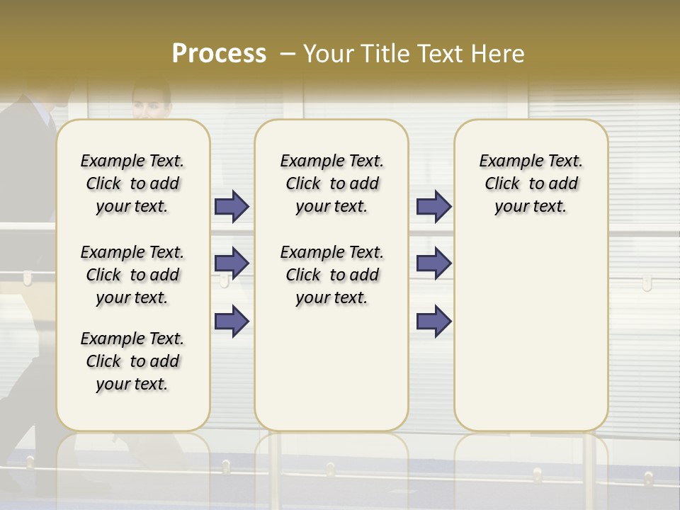 A Man And A Woman Walking Down A Bridge PowerPoint Template