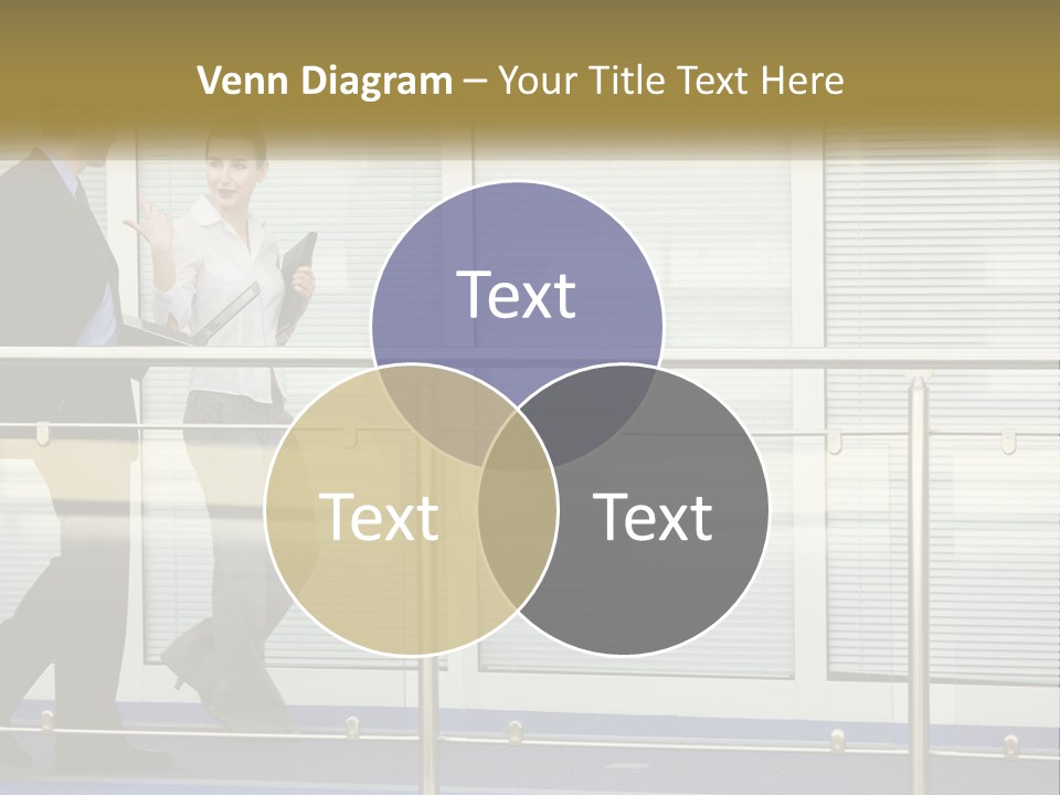 A Man And A Woman Walking Down A Bridge PowerPoint Template