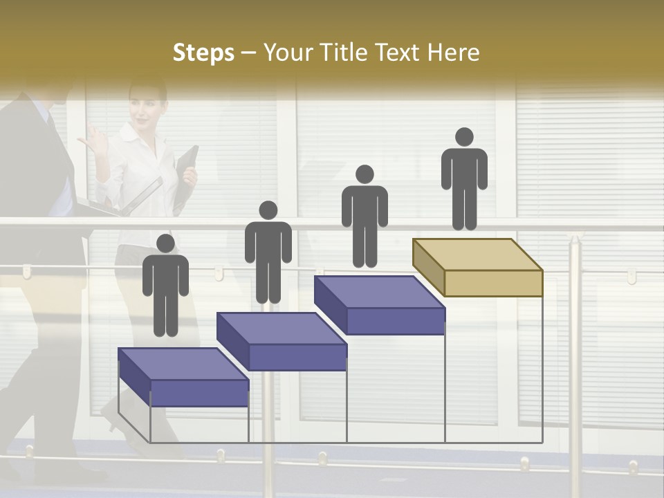 A Man And A Woman Walking Down A Bridge PowerPoint Template