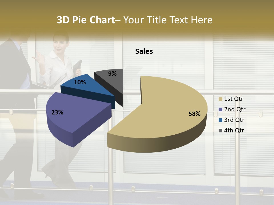 A Man And A Woman Walking Down A Bridge PowerPoint Template