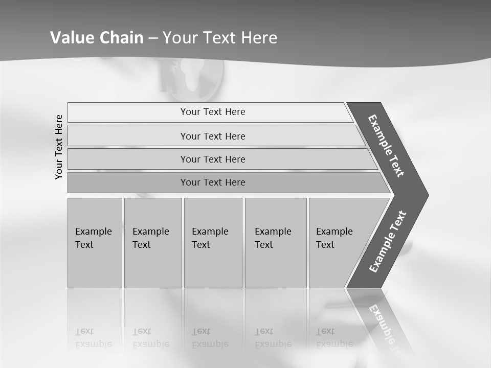 A Black And White Image Of A Man With Scissors In His Hair PowerPoint Template
