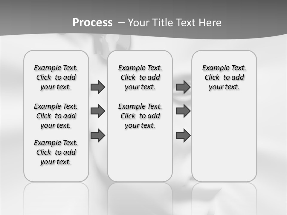 A Black And White Image Of A Man With Scissors In His Hair PowerPoint Template