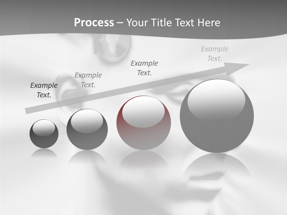 A Black And White Image Of A Man With Scissors In His Hair PowerPoint Template