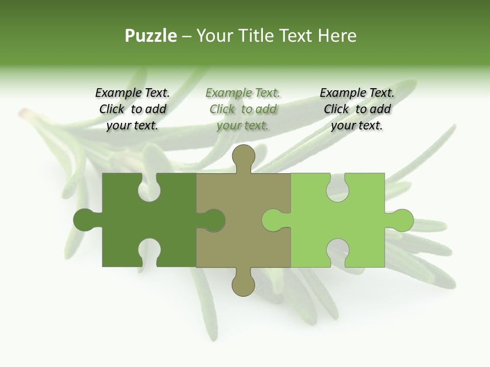 A Bunch Of Green Leaves On A White Background PowerPoint Template