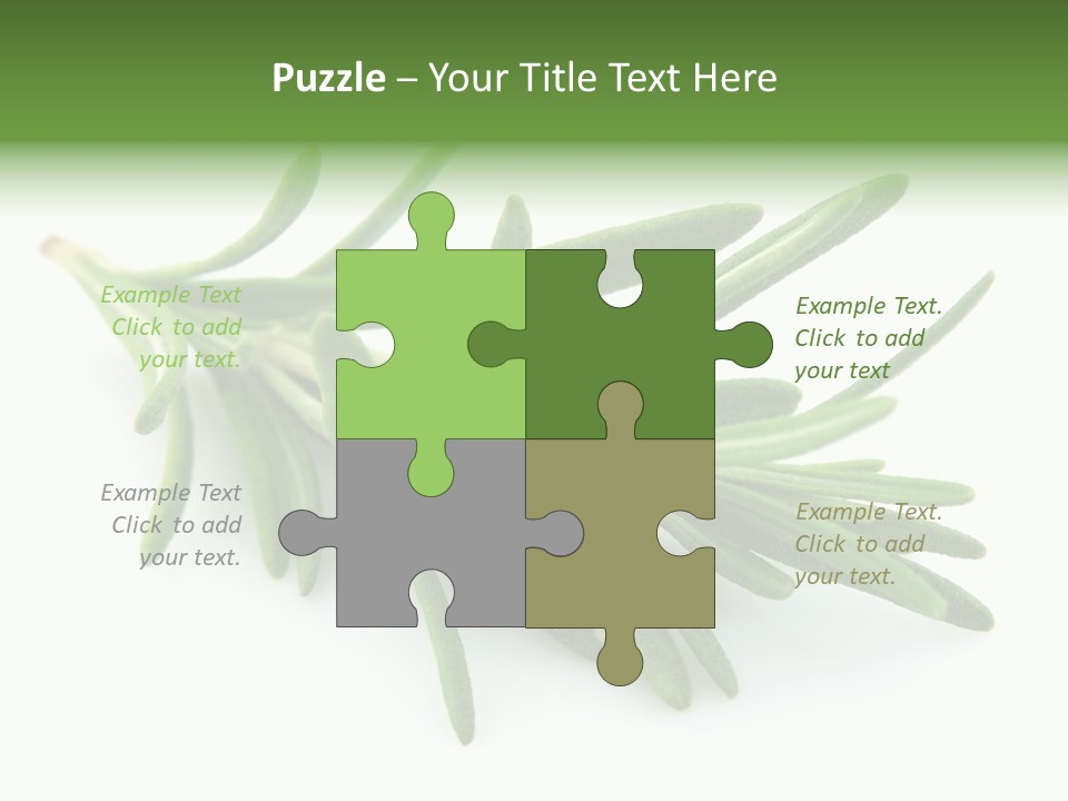 A Bunch Of Green Leaves On A White Background PowerPoint Template