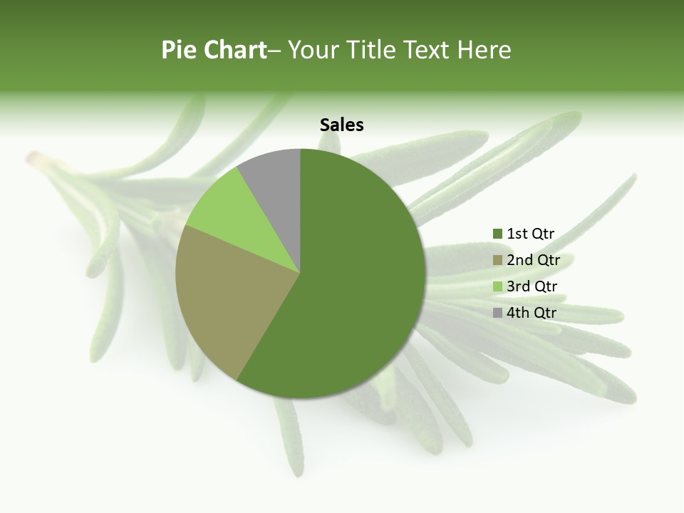 A Bunch Of Green Leaves On A White Background PowerPoint Template