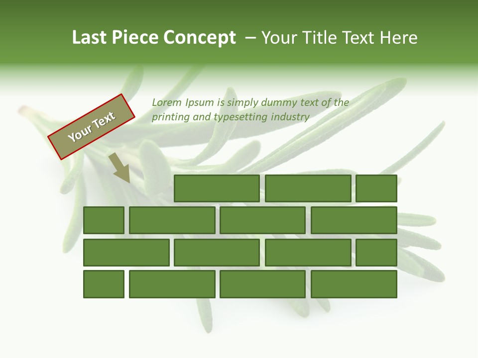 A Bunch Of Green Leaves On A White Background PowerPoint Template