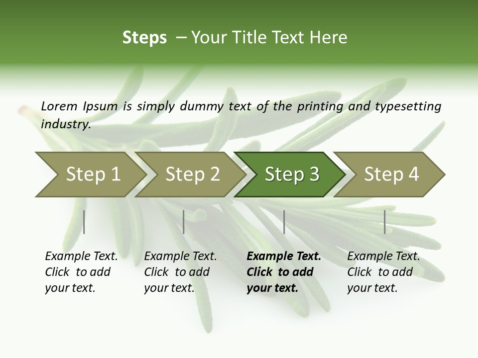 A Bunch Of Green Leaves On A White Background PowerPoint Template