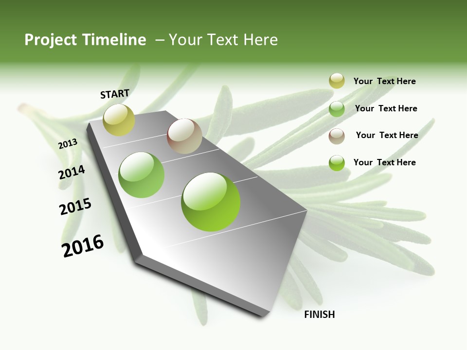 A Bunch Of Green Leaves On A White Background PowerPoint Template