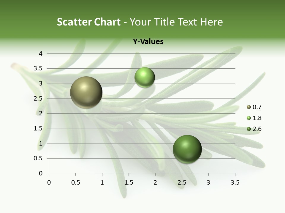 A Bunch Of Green Leaves On A White Background PowerPoint Template