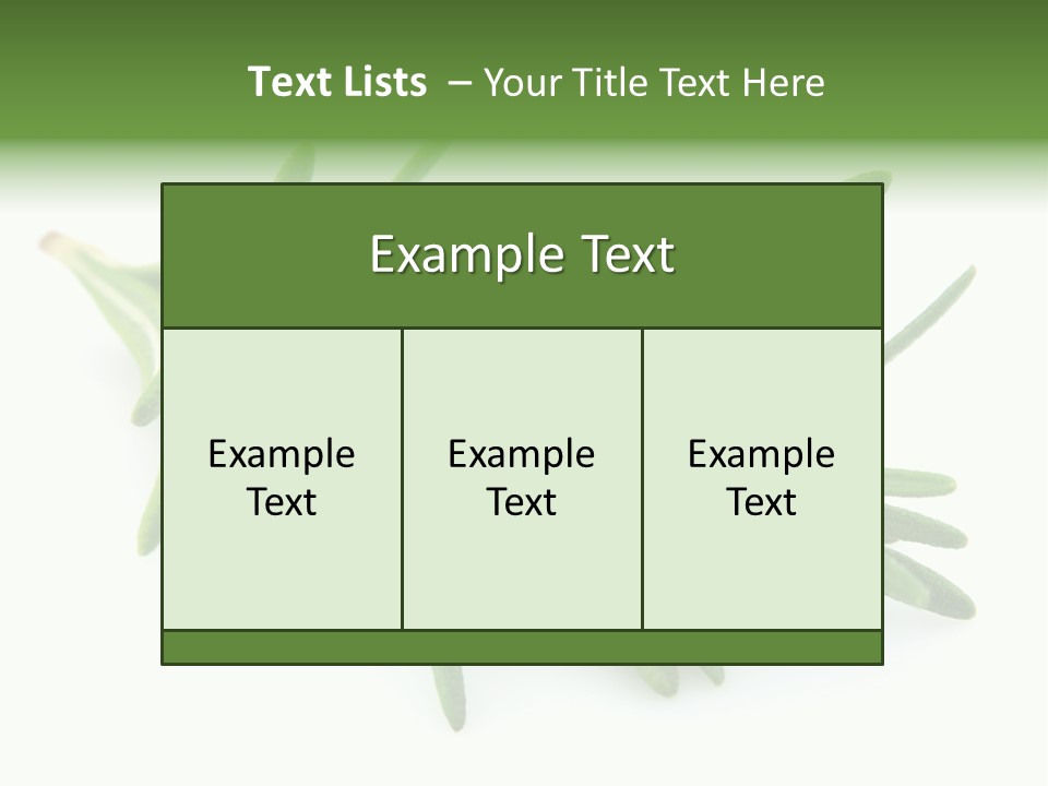 A Bunch Of Green Leaves On A White Background PowerPoint Template