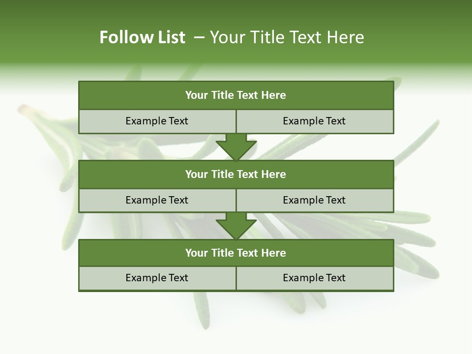 A Bunch Of Green Leaves On A White Background PowerPoint Template