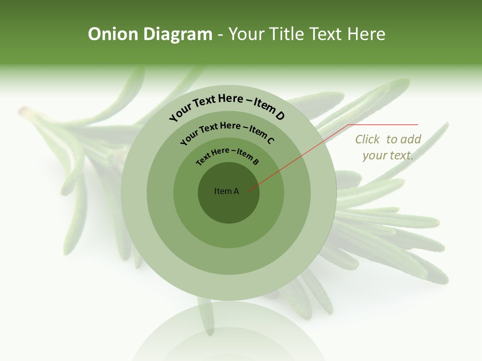 A Bunch Of Green Leaves On A White Background PowerPoint Template