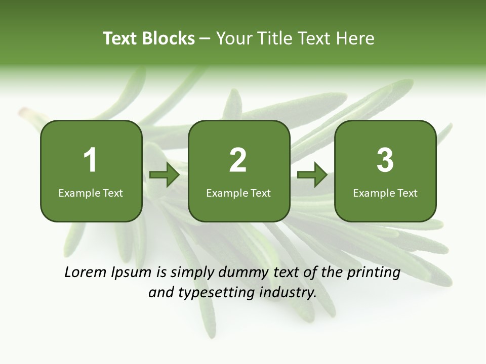 A Bunch Of Green Leaves On A White Background PowerPoint Template