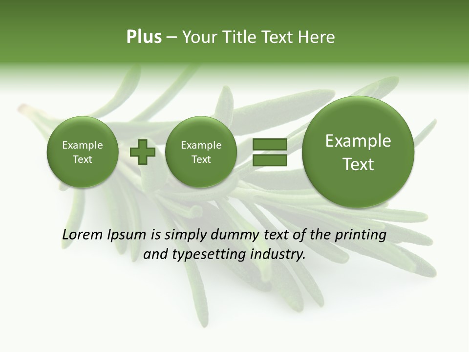 A Bunch Of Green Leaves On A White Background PowerPoint Template