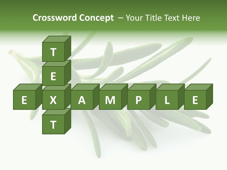 A Bunch Of Green Leaves On A White Background PowerPoint Template