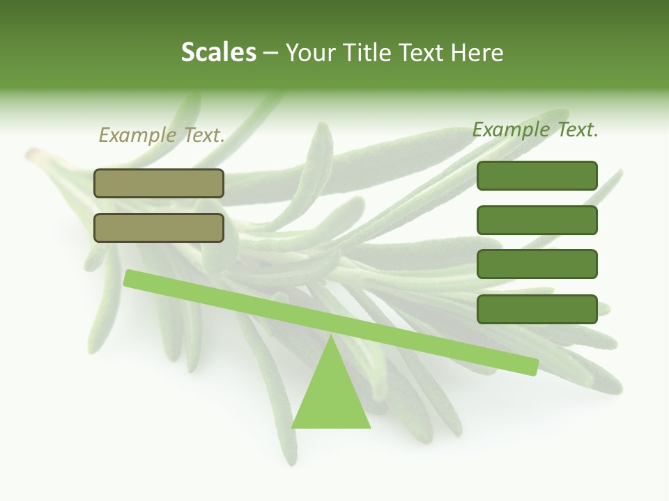 A Bunch Of Green Leaves On A White Background PowerPoint Template