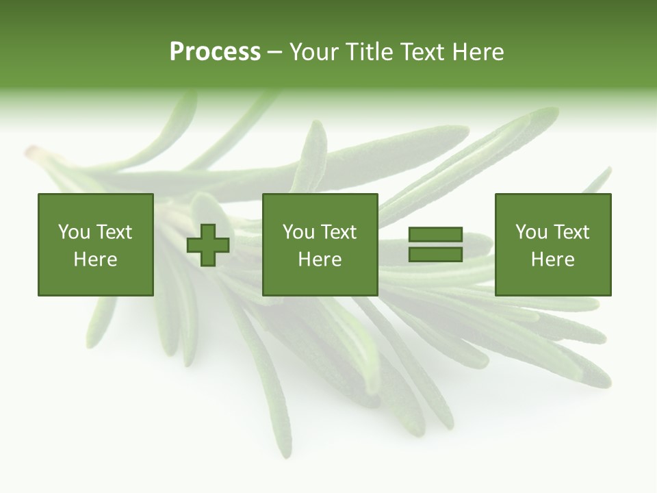 A Bunch Of Green Leaves On A White Background PowerPoint Template