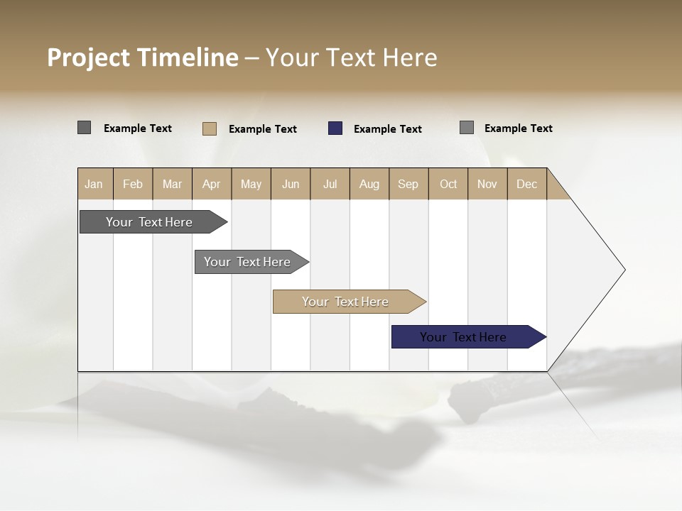 A White Orchid On A White Background Powerpoint Template PowerPoint Template