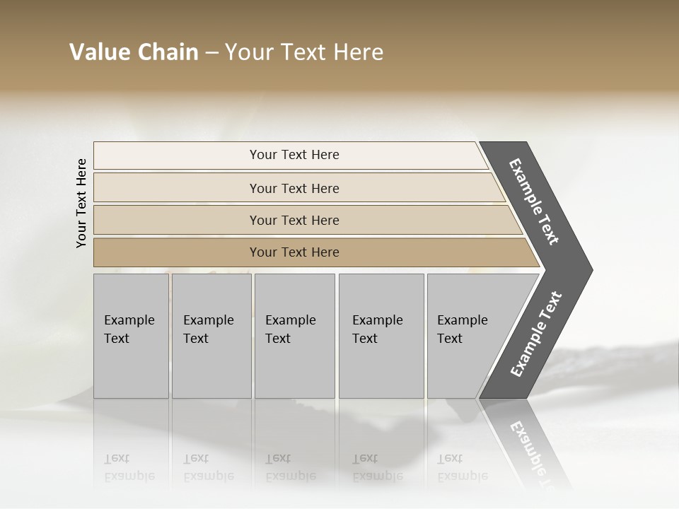 A White Orchid On A White Background Powerpoint Template PowerPoint Template