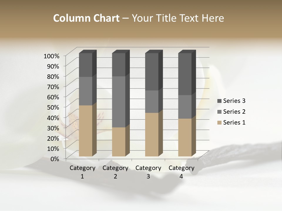 A White Orchid On A White Background Powerpoint Template PowerPoint Template