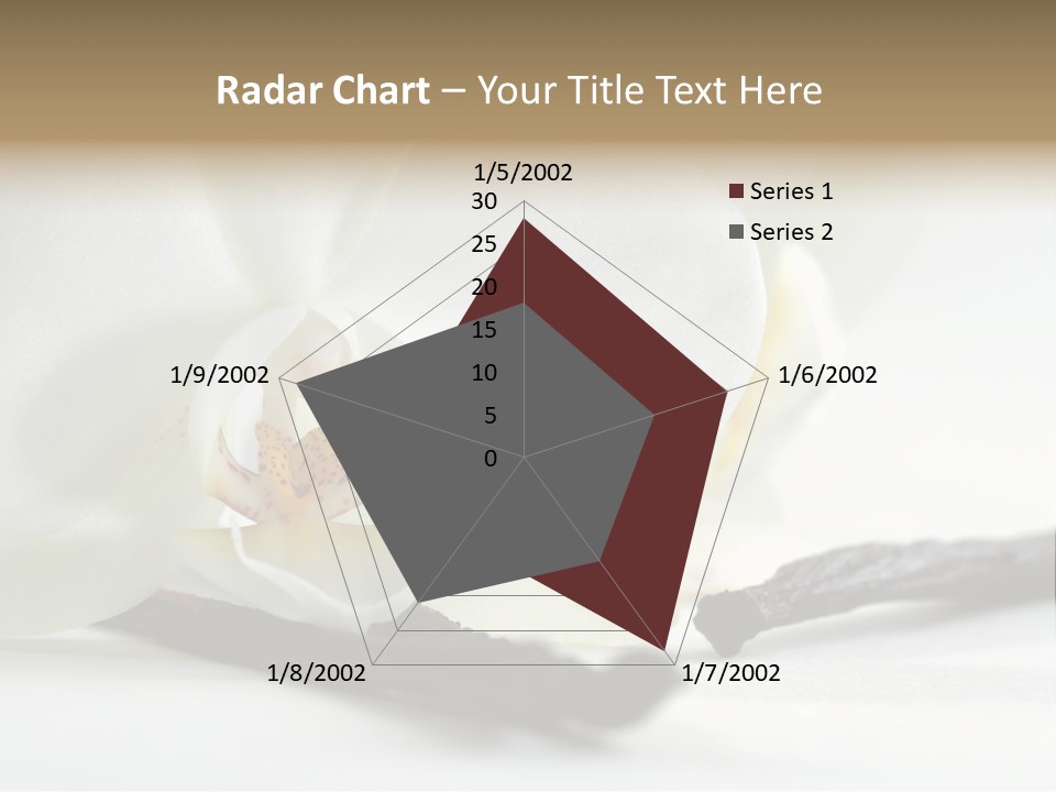 A White Orchid On A White Background Powerpoint Template PowerPoint Template